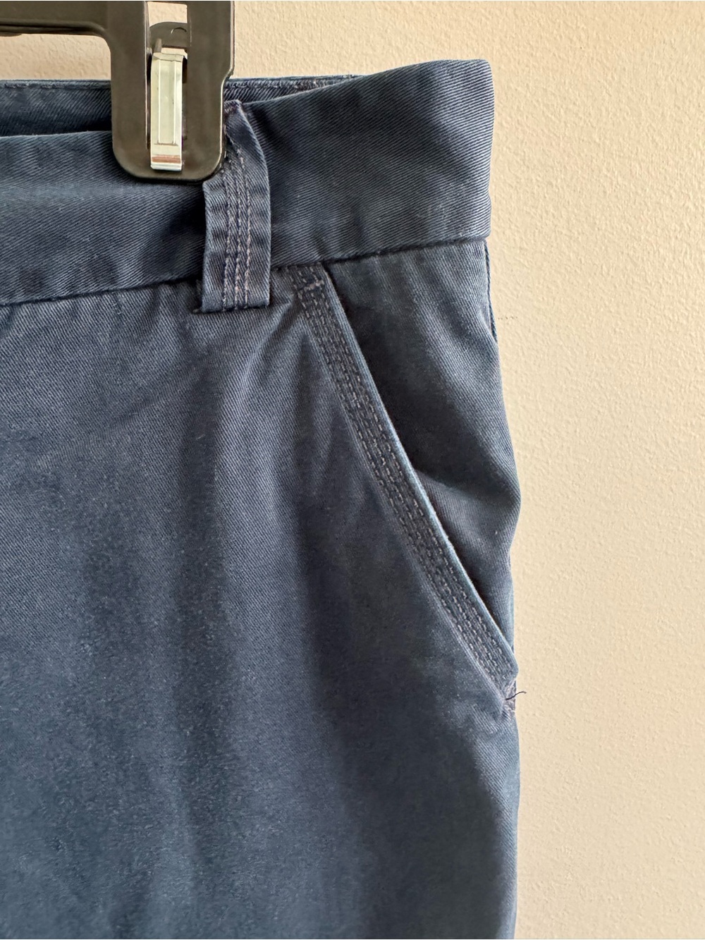 J.Crew Favorite Fit Navy Chino Capri Pants Womens‎ Size 8 Cotton - Picture 4 of 5